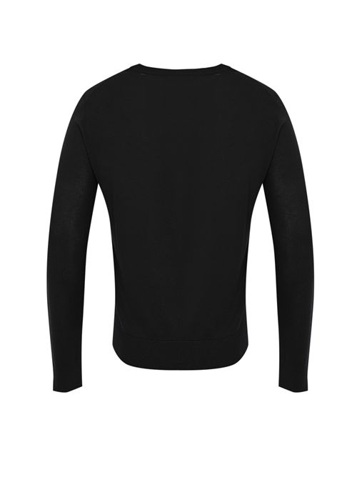 Maglia FE6850C in seta e cashmere Blu notte Alpha studio | FE-6850C3001